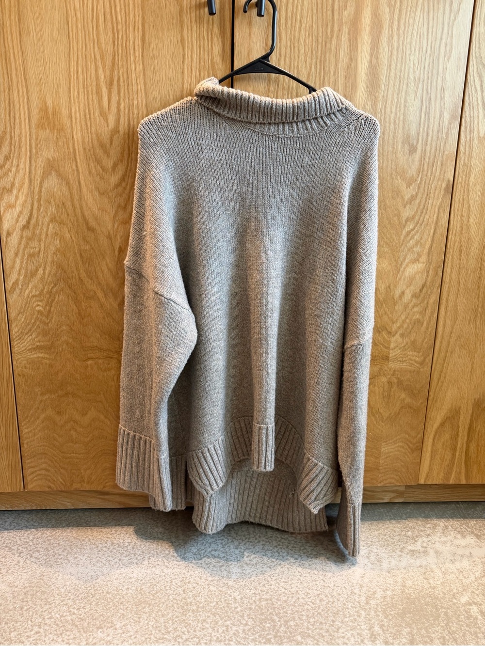 Abercrombie & Fitch Neutral Taupe Cowl Neck Sweater